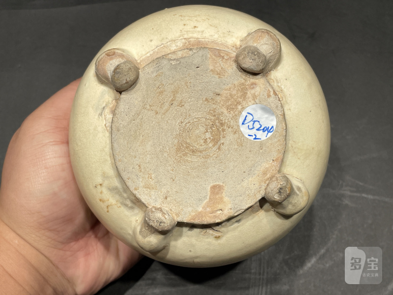 明 巩县窑白釉黄釉围棋罐一对 - 图9